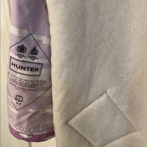 Hunter Original 2PC  Shell Jacket & Faux Sherpa Purple Abstract Jacket and Vest - Picture 13 of 15